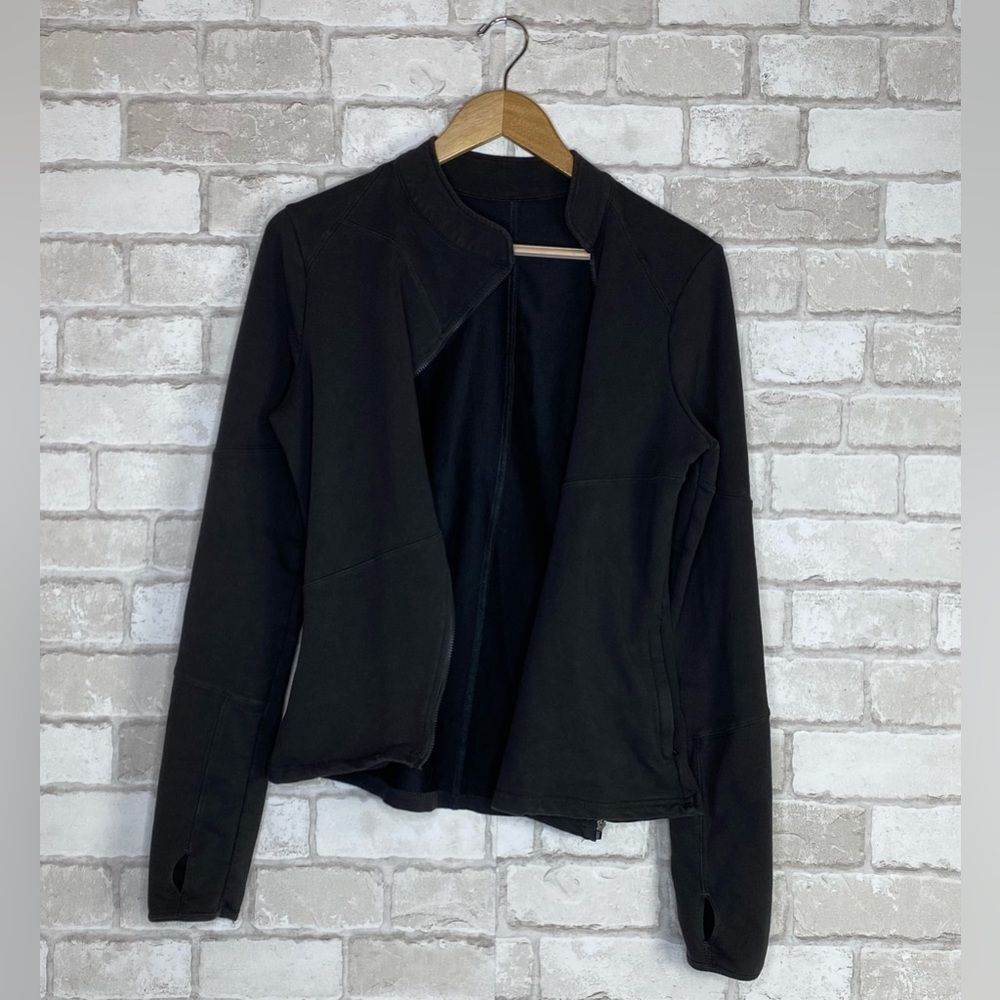 Fabletics Asymmetrical Davis Charcoal Jacket - Picture 7 of 16